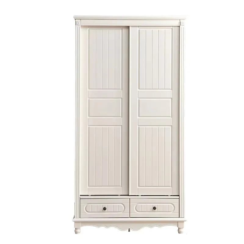Luxury Orgnizer Tall Wardrobes Wood Aesthetic Storage Organizer Wardrobes Sliding Door White Armario Ropero Home Furniture
