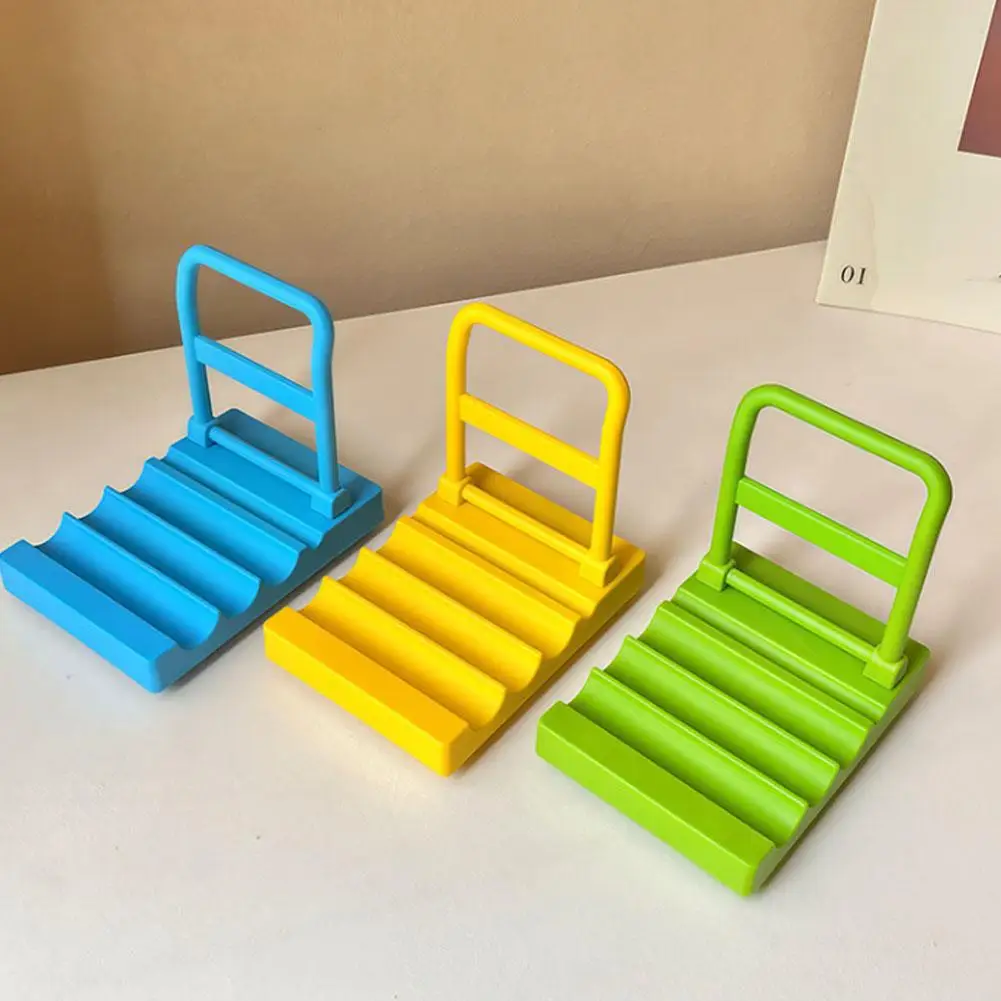 Detachable Simulation Hand-Pulled Wagon Mobile Phone Stand Lazy Desk Organizer Creative Car Parts Universal Holder