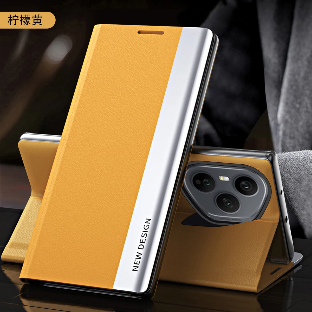 NONE Für Honor 400 pro Lite Fall Luxus All-inclusive Stand Leder Fall Business Stil Abdeckung Für Honor 400 pro 5G stoßfest Funda 6
