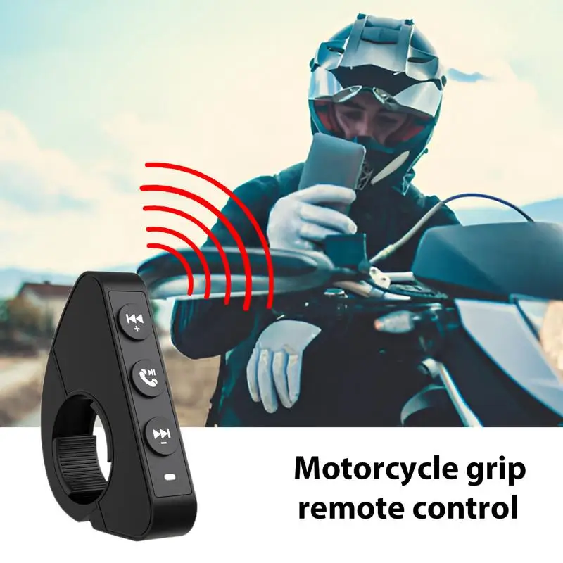 BT Steering Wheel Control Music Buttons Wireless BT Remote Control Media Button Bike  waterproof Handlebar Media Controller