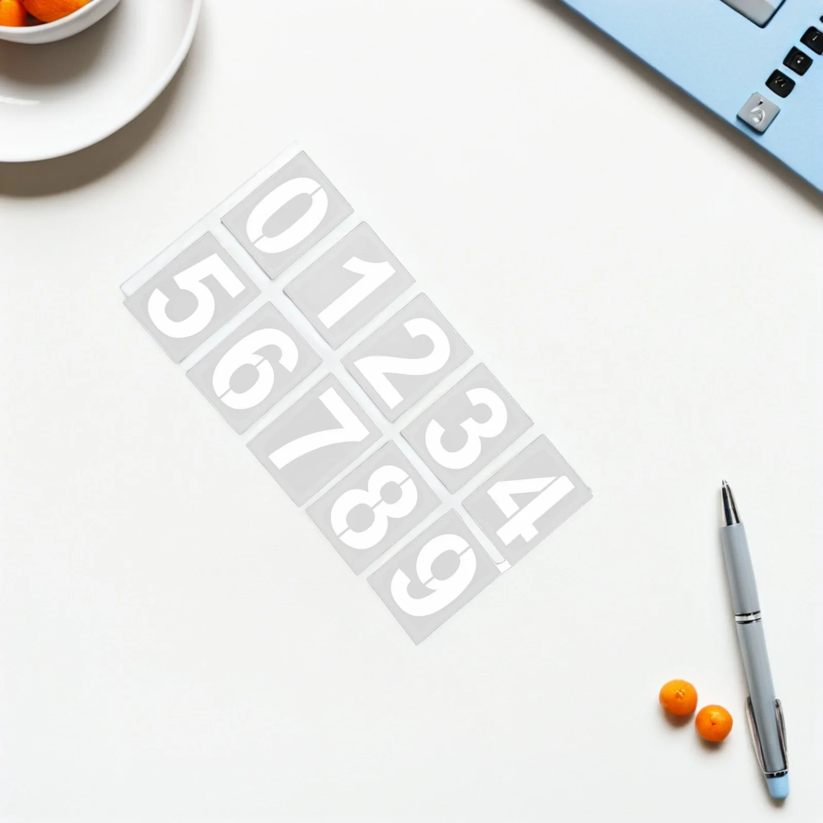 

10pcs Large Number Reusable Digital Address Number For Mailbox Signs Parking Lot Door Craft Decoration