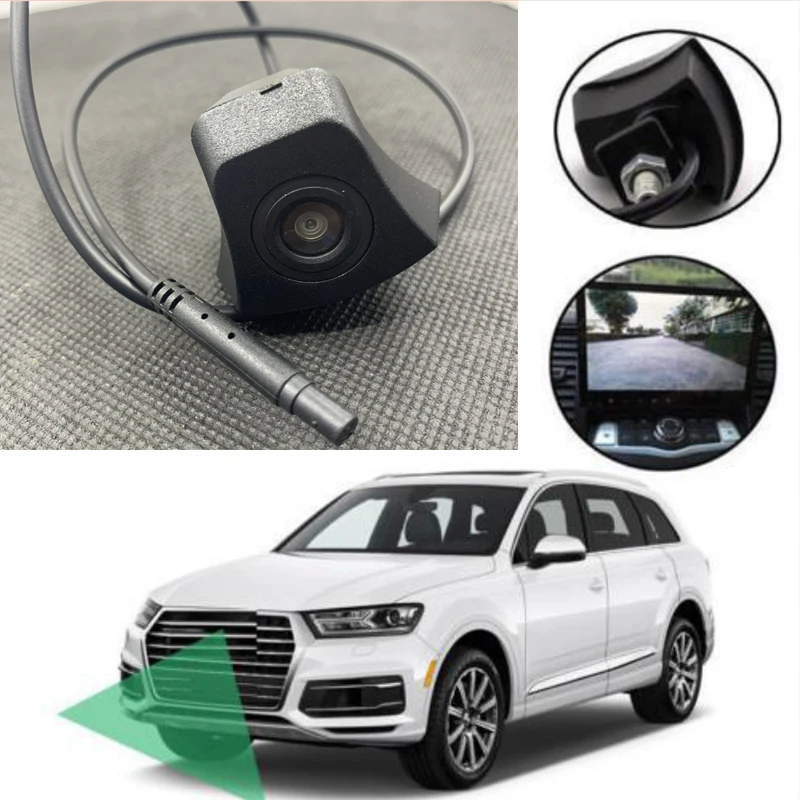 Fotocamera frontale per Audi A1 A3 A4 Q3 A5 A6 A8 fotocamera con Logo in avanti per visione notturna Audi CCD HD