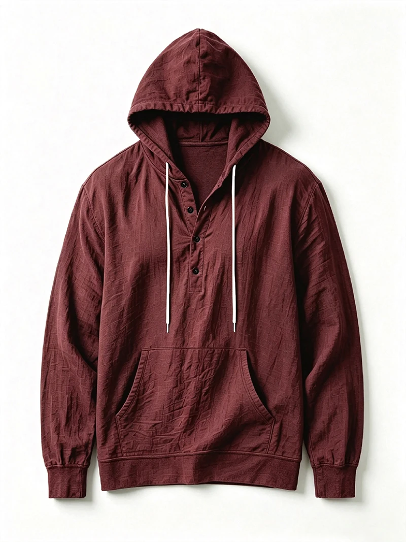 Herren Leinen-Pullover-Hemd Frühling Herbst Lässiges Kapuzen-Oberteil Locker Geschnittenes Langarm-Textilhemd Leichte Freizeitkleidung für Männer – Detail 20