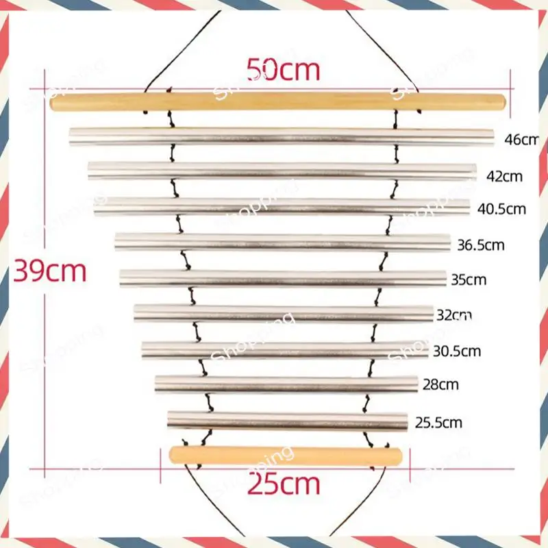 A44M في الهواء الطلق الرياح الدقات العلاج الصوتي أدوات قرع العلاج المهنية يده الرياح الدقات