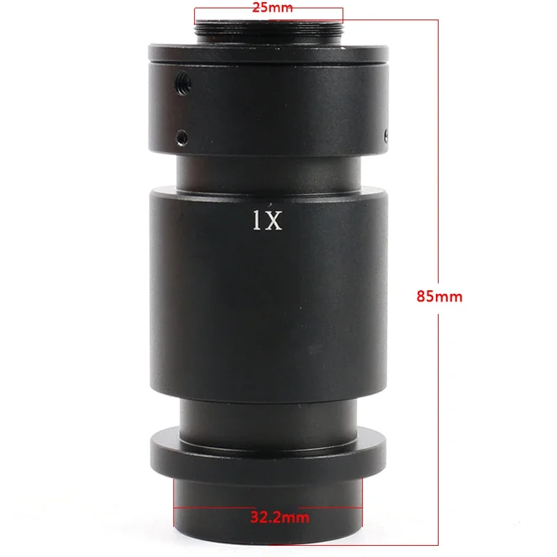 0.4X 1X Industrial Monocular CTV Adapter Lens C-Mount For Zoom Lens 0.7X-5X Adjustable Magnificatio 200X 500X