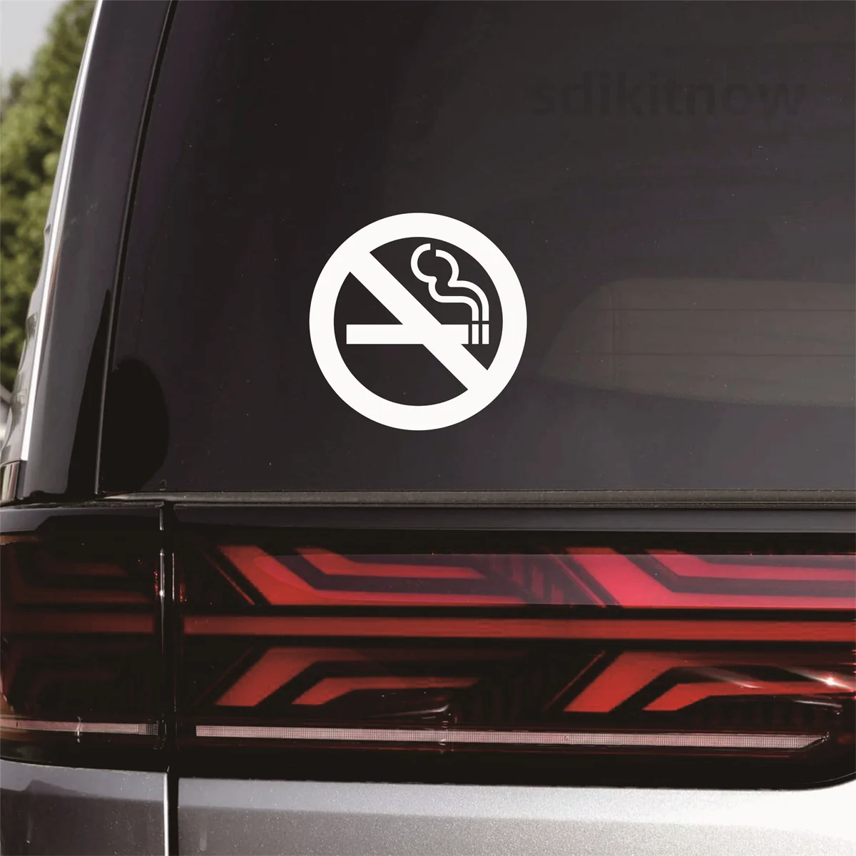 No Smoking Smoke Sign Labels Sticker Vinly Decal Car Door Window Wall Decoration Styling Accessories