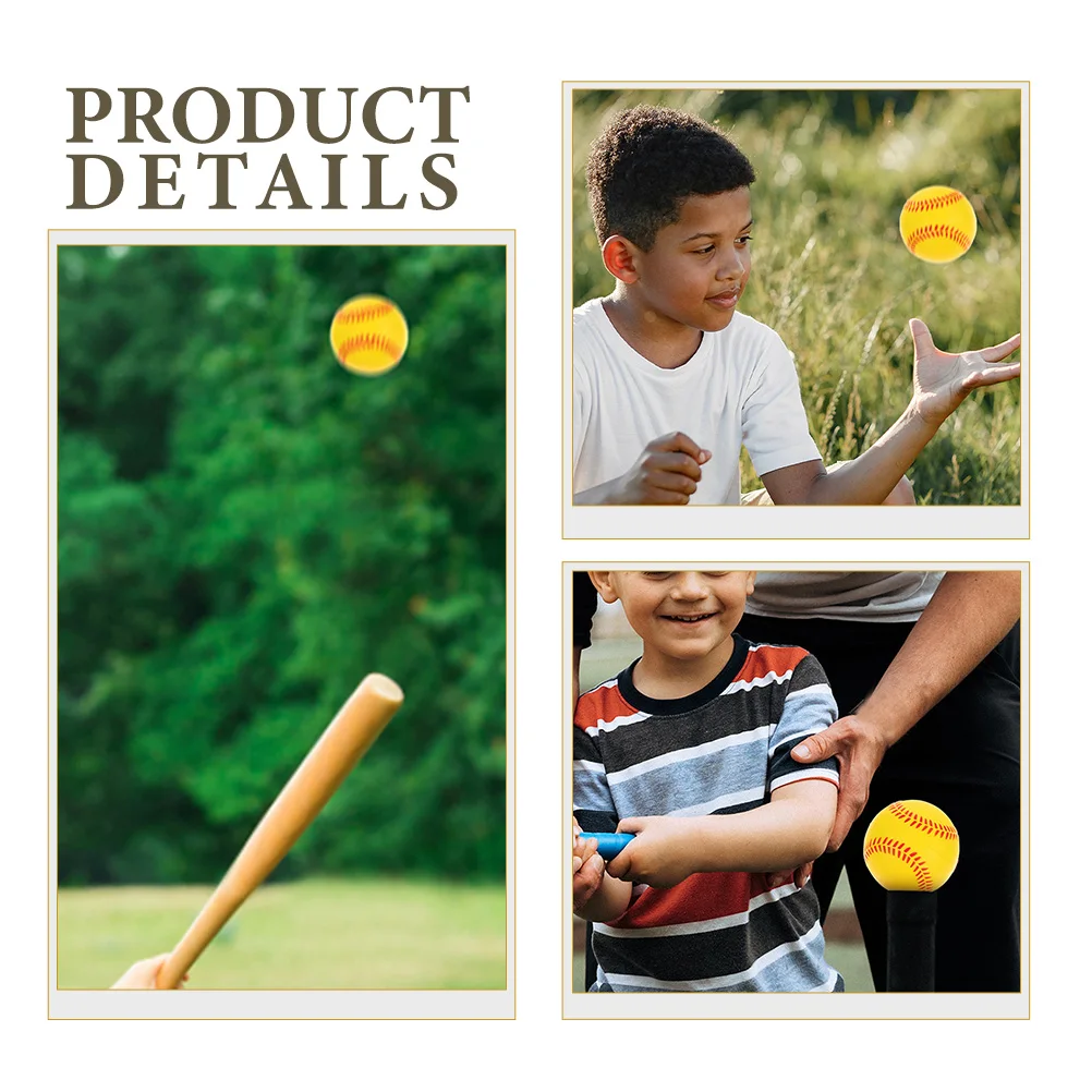 

6 Pcs Training Baseball Balls Activity Safe Practice Toys Baseballs for Pitching
