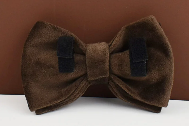 Dunkelbraunes Samt-Hundehalsband und Leinen-Set für Hunde, individuell graviertes Namensschild, Heimtierbedarf, Hundeleine, Samt11 – Detail 12