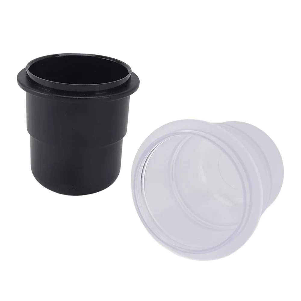 2pcs set 58mm Diameter Dosing Cup Matte Finish 2Pcs Pack Portafilter Dosing Cup Thickened PC Material 2.68x2.68x2.76 Inches