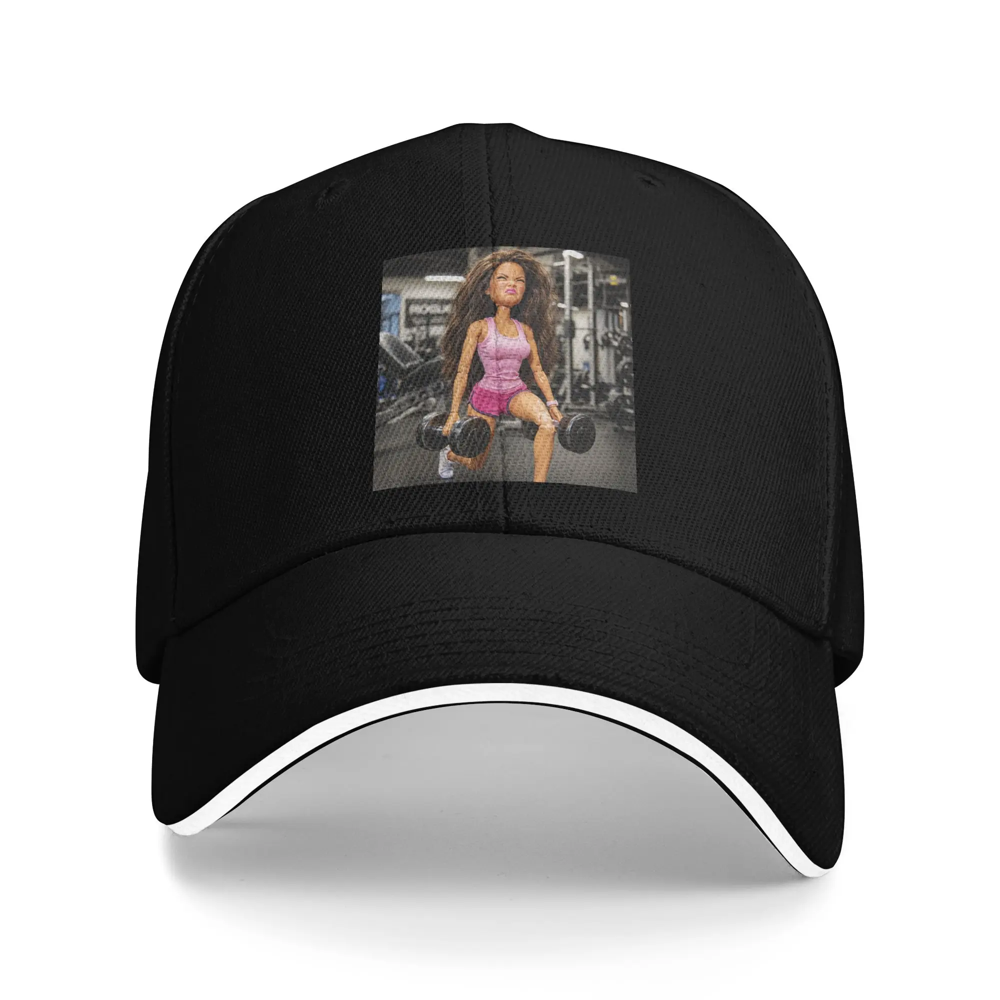 Disgusting Gym Doll Funny Workout Meme Fitness Sun Baseball Cap  Spring Vintage Hip Hop Hats For Men Hiking Fishing Snapback Cap