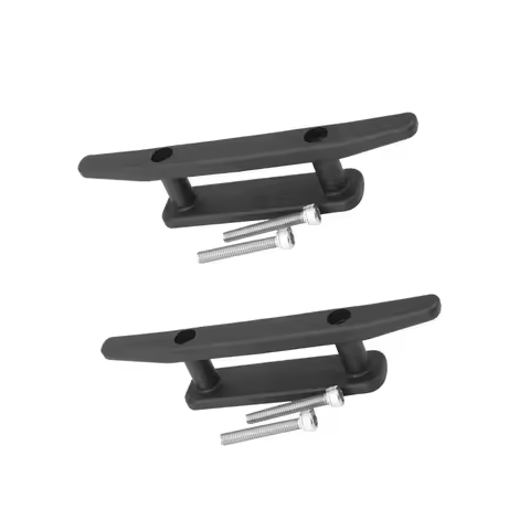 2 Pieces 6" Black Nylon Kayak Boat Anchor Deck Cleat