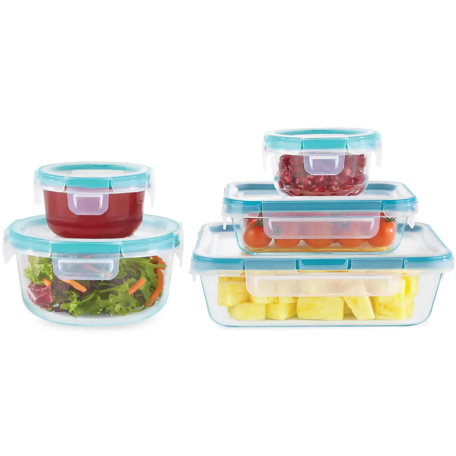 Total Solution Glass Storage Set, 10 Piece