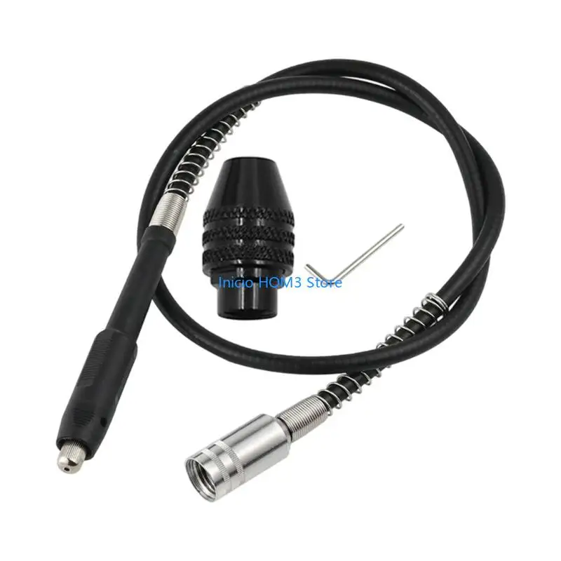 A5YD 3Mm Flexible Shaft Adapter with 0.3-3.2Mm Drill Chucks Handle For Electric Grinders Detailed Carving And Sanding