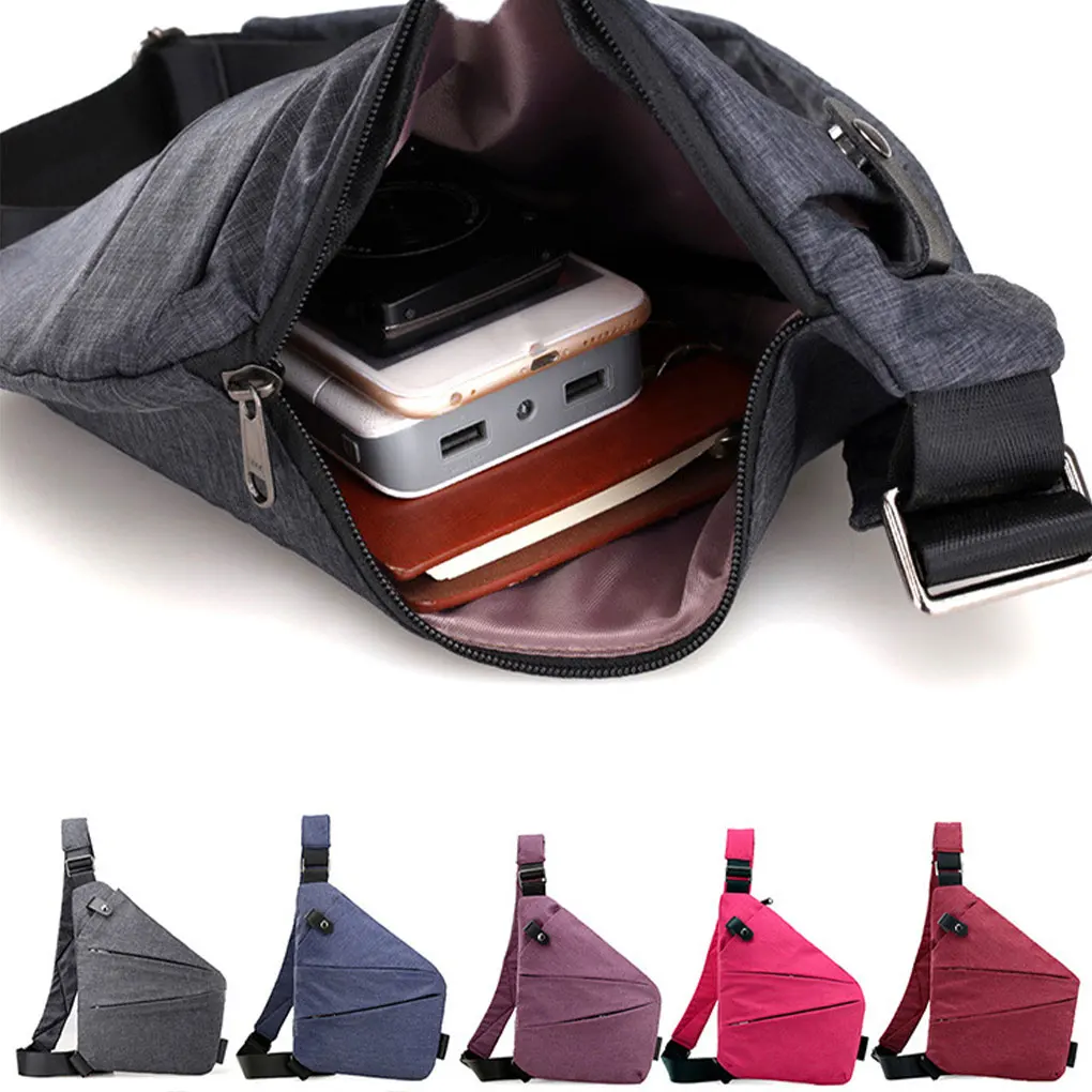 Bag Large Capacity Storage For Outdoor Adventures Convenient To Carry Shoulder Bag  Bag Winered Right should