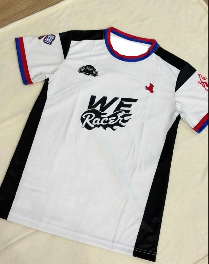 2026 Summer New Racer Racing Team Sports Jersey Short Sleeve T-shirt Daily Training Wear Quick Drying Leisure Family Kids Tees