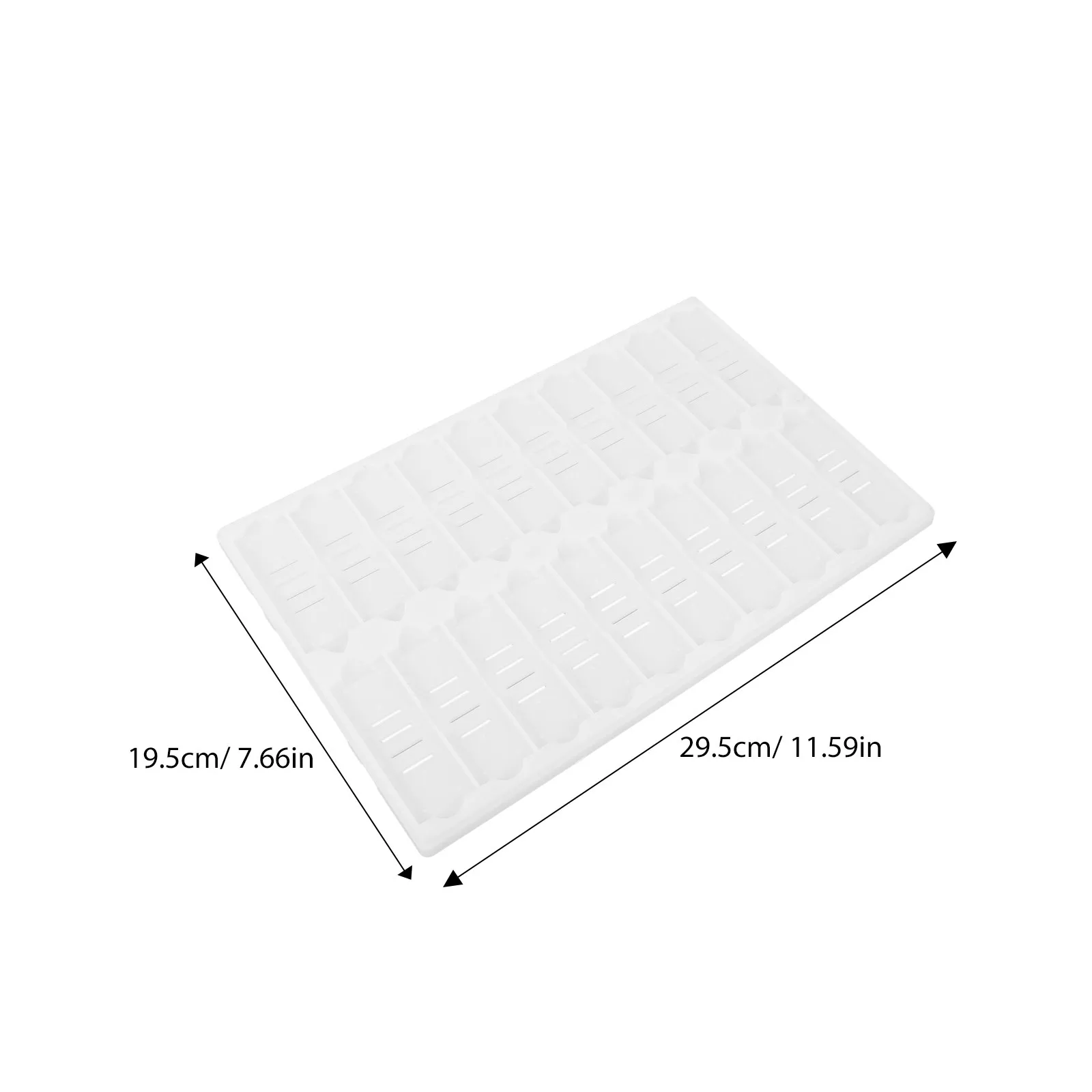 20-Slot Microscope Slides Storage Tray Sturdy Plastic Slide Drying Holder for Laboratory Experiments Education Use