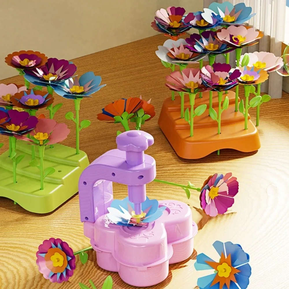 Juguetes de ramos de flores de tela DIY, ramos de flores de juguete para niñas, Kit de manualidades para hacer flores DIY, regalos educativos para niños