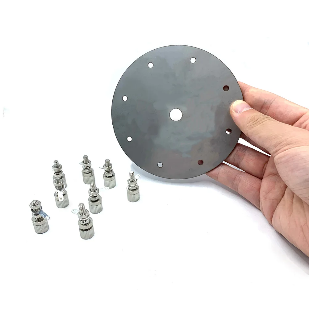 GP 안테나 접지 플레이트용 스테인레스 스틸 직경 11cm 8 단자 포스트는 JPC12 및 PAC12 안테나에 적합합니다.