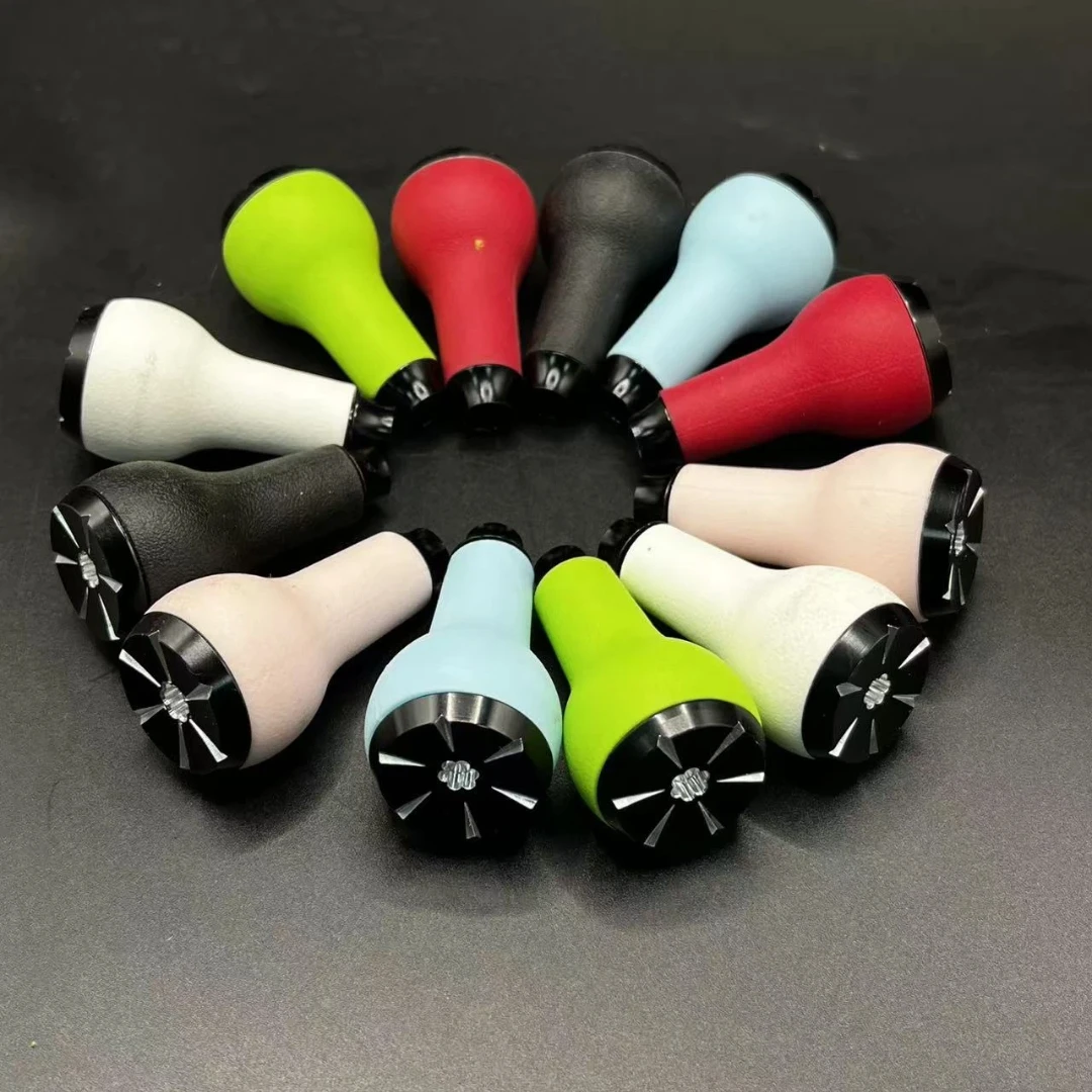 Poignée de moulinet de pêche en alliage d'aluminium CNC ultralégère avec mousse EVA, forme de gourde, modification DIY pour moulinets spinning et baitcasting