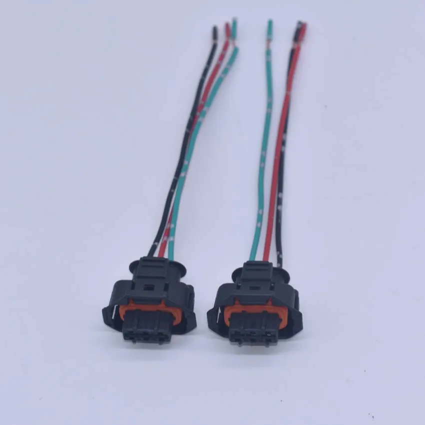 3-Pin Wiring Harness Plug for Bosch Rail Pressure Sensor, Camshaft Position Sensor, Euro 4 Euro 5 Euro 6 EFI Engines