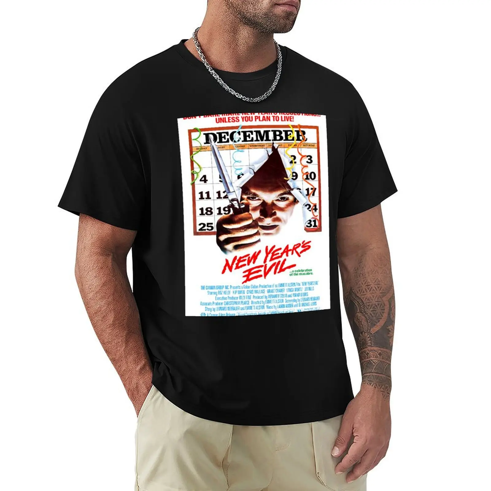 

New Year's Evil T-Shirt vintage graphic tee cotton graphic tees sublime t shirt men 100℅ cotton