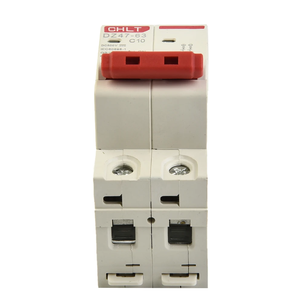 DC Circuit Breaker 500V 2 Pole Double MCB Solar PV 10 16 20 32 40 63 Amp Circuit Breaker For Terminal Power Distribution
