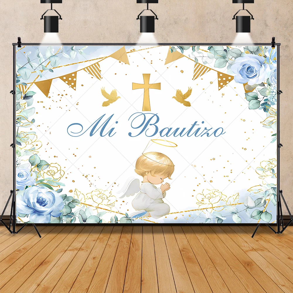 Christianity Holy Communion Little Baby Angel Flower Aldults Kids Party Room Backdrop Custom Decor Photo Props Studio Background