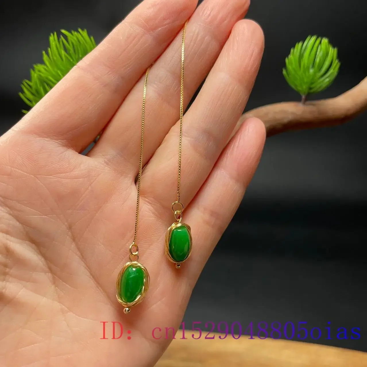 Green Jade Earrings for Women Emerald Gemstone Beads Natural Amulet Carved Jewelry Gifts Vintage 925 Silver Fashion Designer