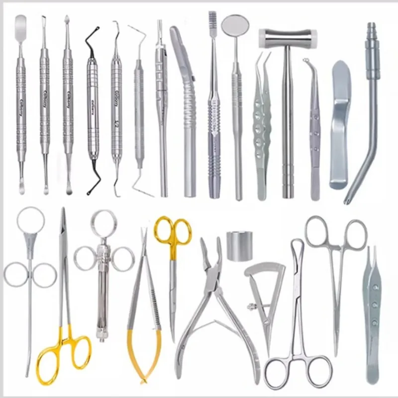 16/26Pcs/Set Implant Surgical Instrument Kit Dental Implant Oral Instrument Implant Tool Set