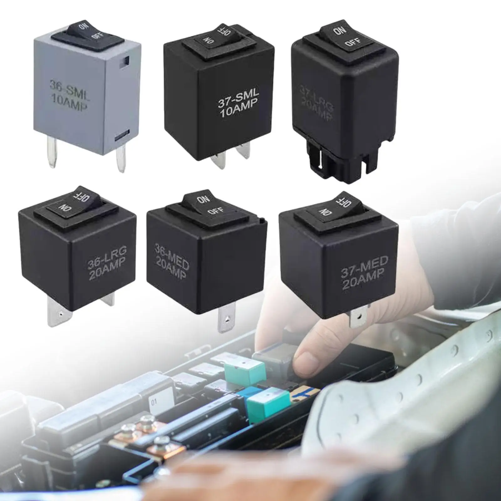 6 Pieces Relay Bypass Switch Kit Bypass Master Kit Vehicles Automotive Car