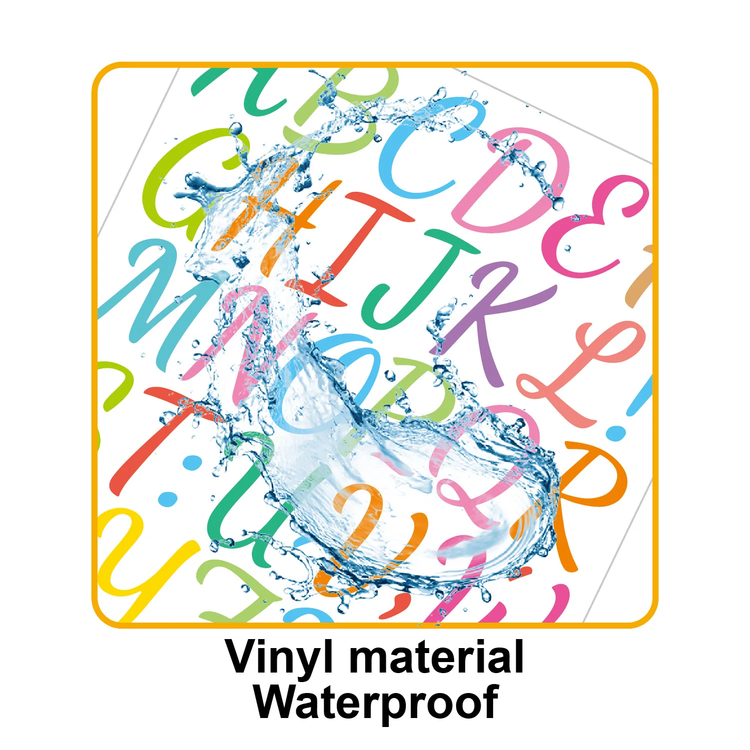 1 Inch Glossy Handwritten Alphabet Number Stickers Self Adhesive Waterproof for Stationery Toy Kindle Decor Premium