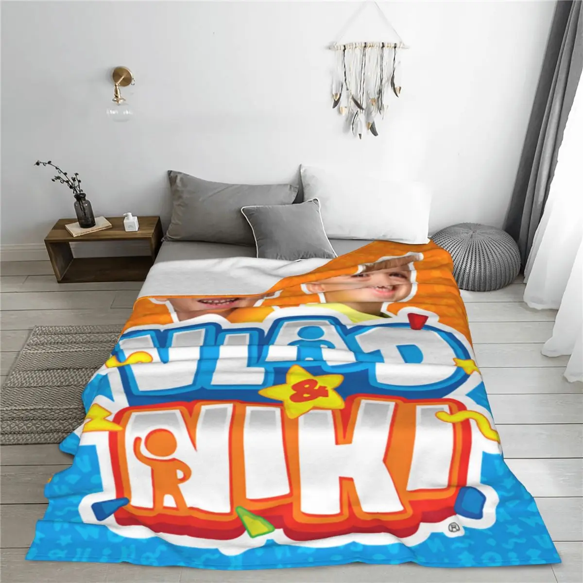 Vlad And Niki Cute Funny Series Blankets Fleece Print Multi-function Ultra-Soft Throw Blankets for Couch Bed Plush Thin Quilt