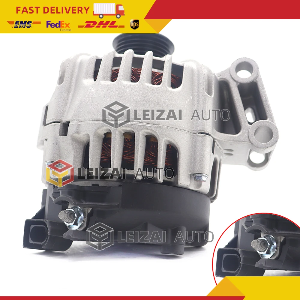 130A CW 12V 6 Groove Alternator for FORD C-MAX II  /FORD FOCUS III  FORD B-MAX (JK) 7G9N-10300-CC AV6N-10300-HA 7G9N-10300-CC