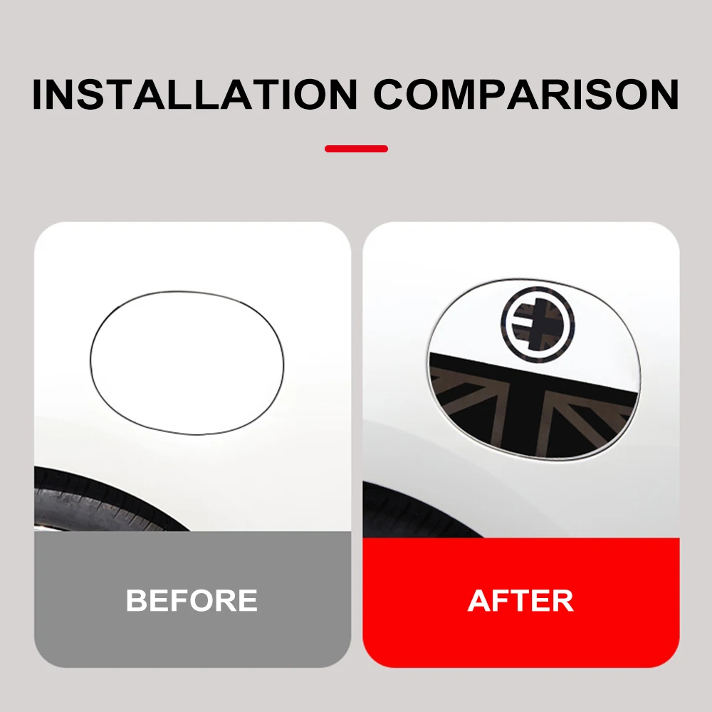 Car Charging Port Cover Fuel Tank Cap Decal Sticker for Mini Cooper J01 E SE Electric 2024 2025 Auto Body Tuning Accessories view 5