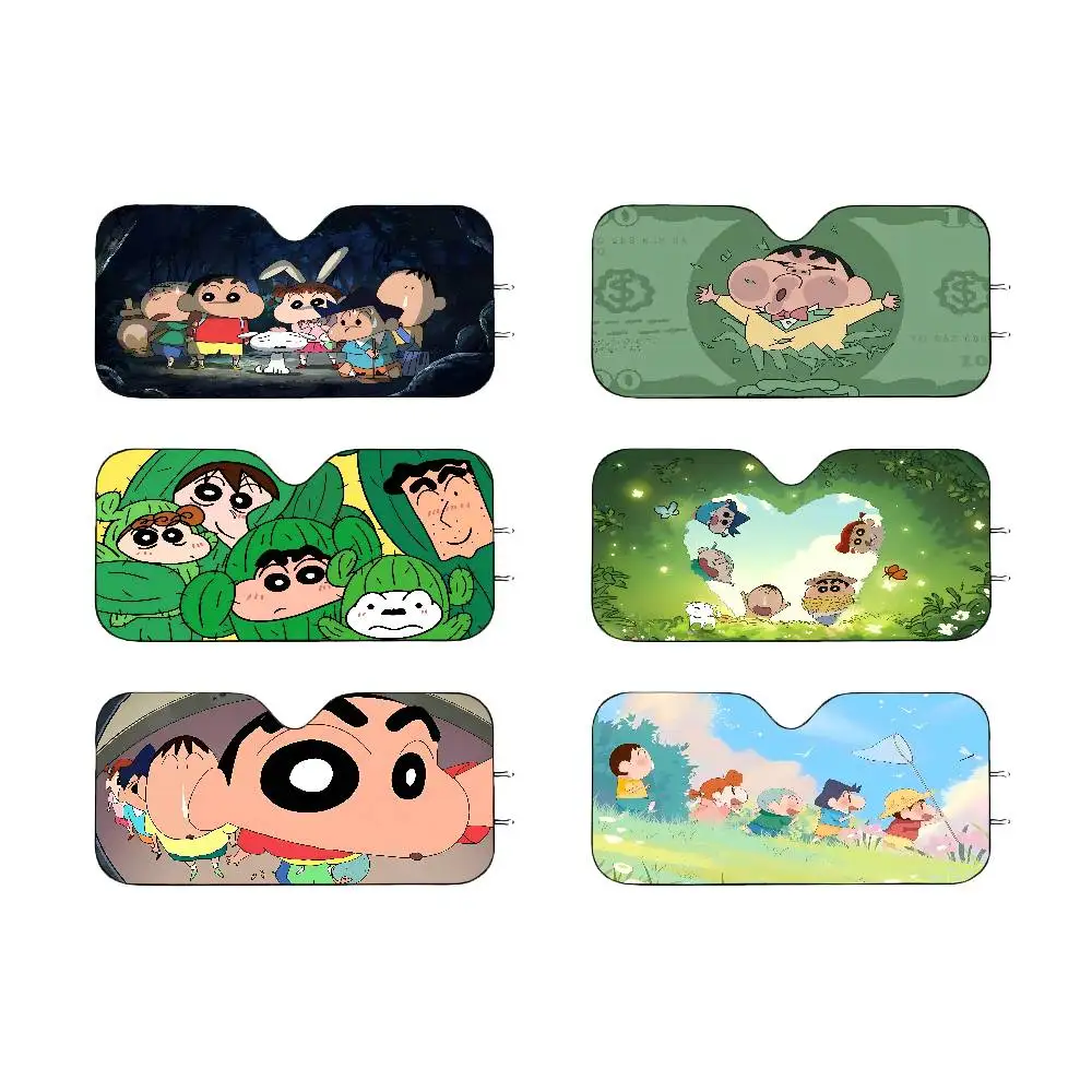 

Crayon Anime S-Shin Cartoon Chan Car Solar Protection Heated Windshield Sunshade Car Cover Sun Shade Auto Sun Visor Car-covers
