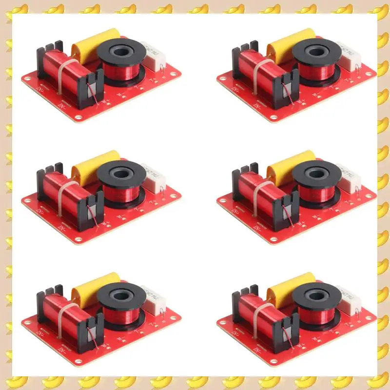 

A45U 6X 130W Speaker Crossover 2 Way High-Low 8 Ohm Frequency Divider For 6 Inch Speaker