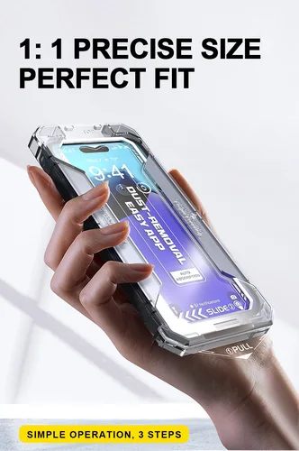 Imagen 2 del producto Protector de pantalla para iPhone16, almacén sin polvo, Protector de pantalla de privacidad de alta definición, 12 artefacto para protector de pantalla 14Seco