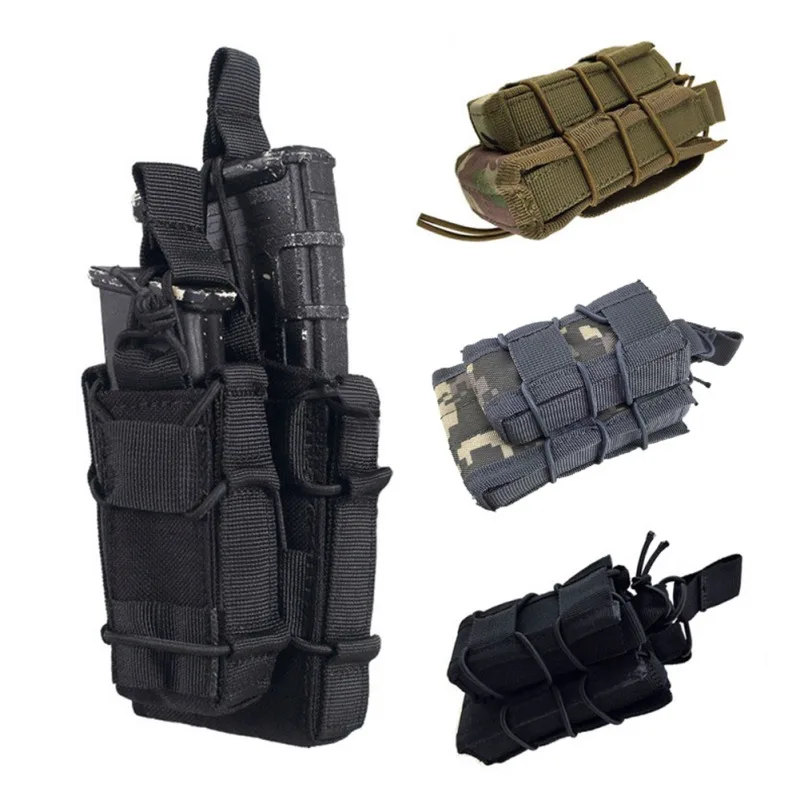 600D Nylon Paintball Pouch Tactical Pistol MOLLE Magazine Pouch Hunting Waist Bag For Sports Travel Running Hiking