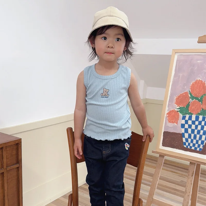 RomperDew الطفل سترة الصيف الجديدة للأطفال تمتد تنفس سترة الفتيات أكمام تي شيرت كامل ملابس الأطفال #5
