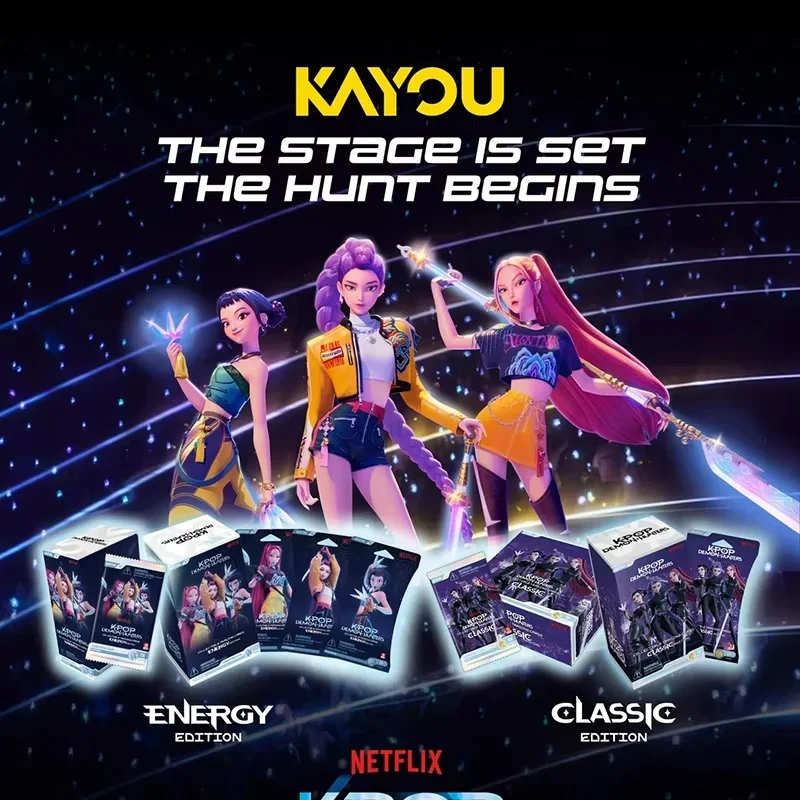 

Collectible Trading Cards Kayou Official KPop Demon Hunters Classic Edition Blind Bag 5 Cards per Pack Birthday Gift