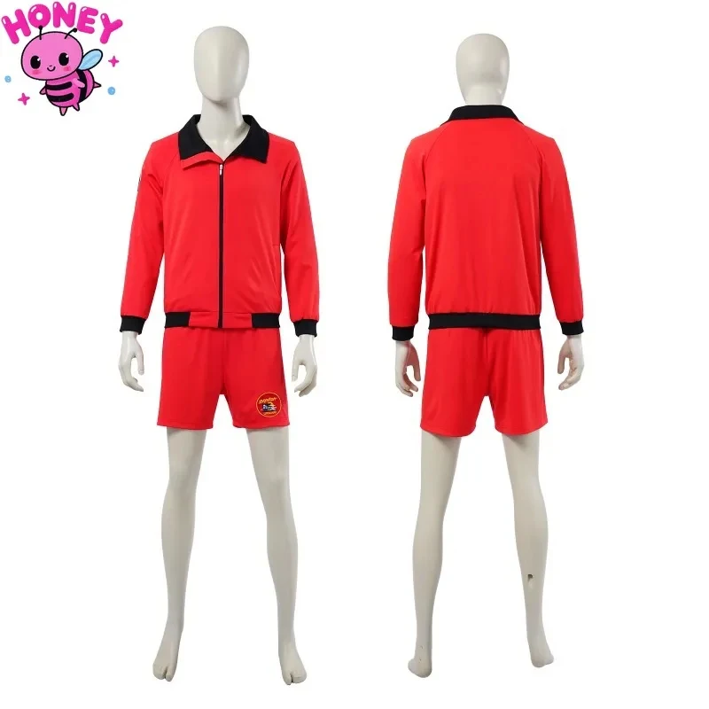 

❤2026❤ Adult Mitch Buchannon Cosplay Red Coat Beach Movie Baywatch Coat Beach Style Red Jacket Pants Full Set Halloween Carniva❤