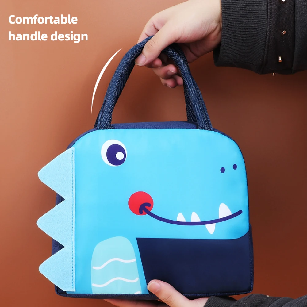 Cute Insulation Lunch Box Portable Fridge Thermal Bag Kid'S School Thermal Insulated Lunch Box Tote 3d Cartton Pattern Bento Bag