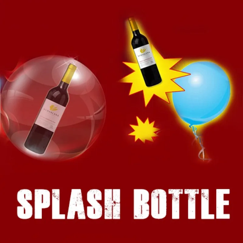 Splash Bottle Magic Tricks Bottle Appearing From Balloon Accessories Stage Magie Illusion Gimmick Props Comedy Classic Toys