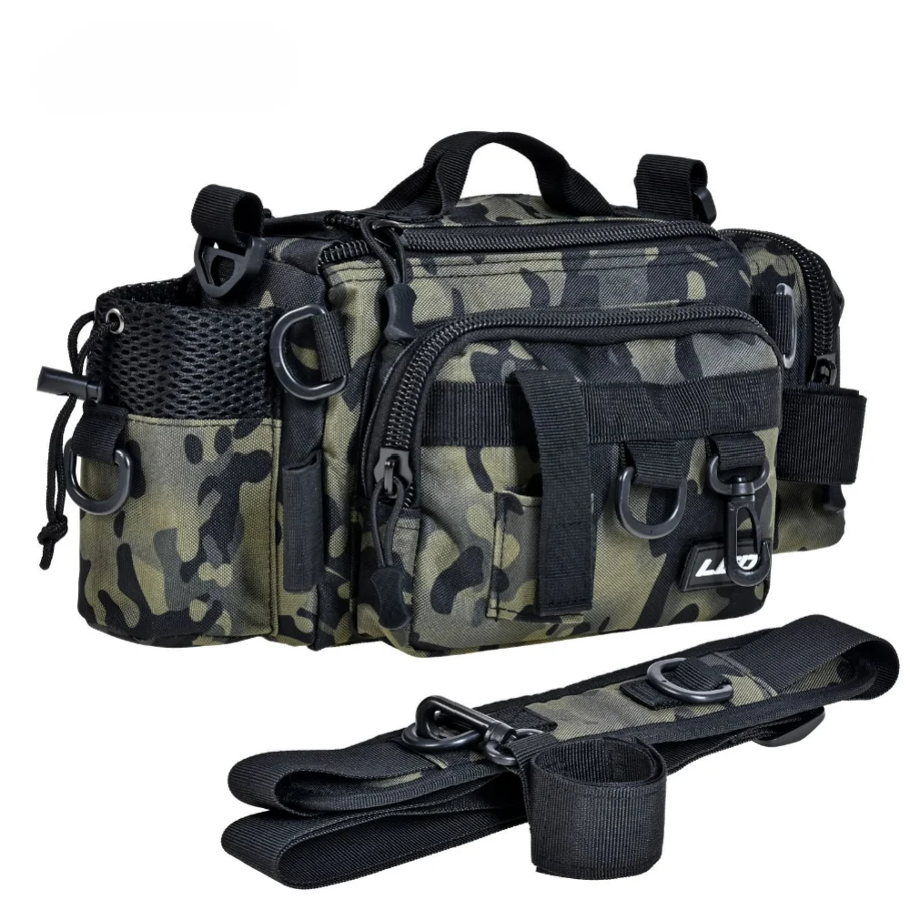 

Camouflage Fishing Goods Waist Bag Bait Box Lure Reel Pouch Backpack Accessories Tackle Carp Supplies Suitcase Container Sea