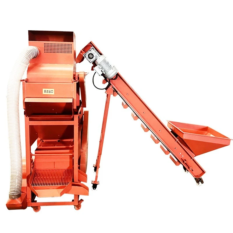 New double-drum peanut shelling machine, stone removal shelling machine does not hurt seeds, household and commercial