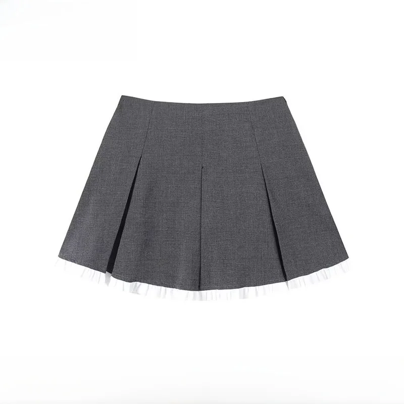 

Faionable ZR Sle женская юбка осень-зима Новое поступление с высокой талией трапециевидной формы свободного покроя из полиэфирного волокна Ci для поездок на работу