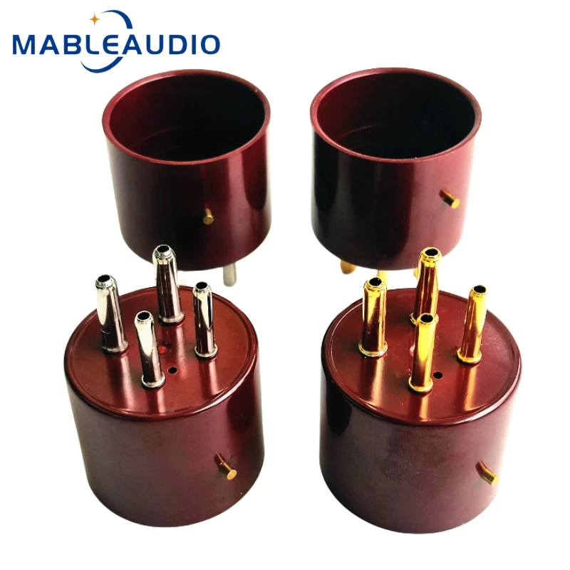 1PCS 300BR Tube Based Audio Amplifier Bakelite Material Copper Plated 4-pin Electronic Tube Holder