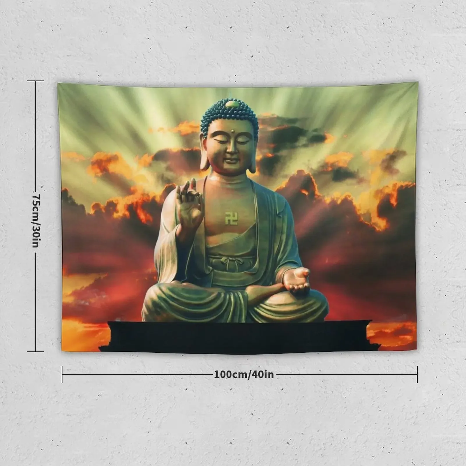 Buddha Sunrise Tapestry Things To The Room Bedroom Organization And Decoration Aesthetic Room Decor Tapestry