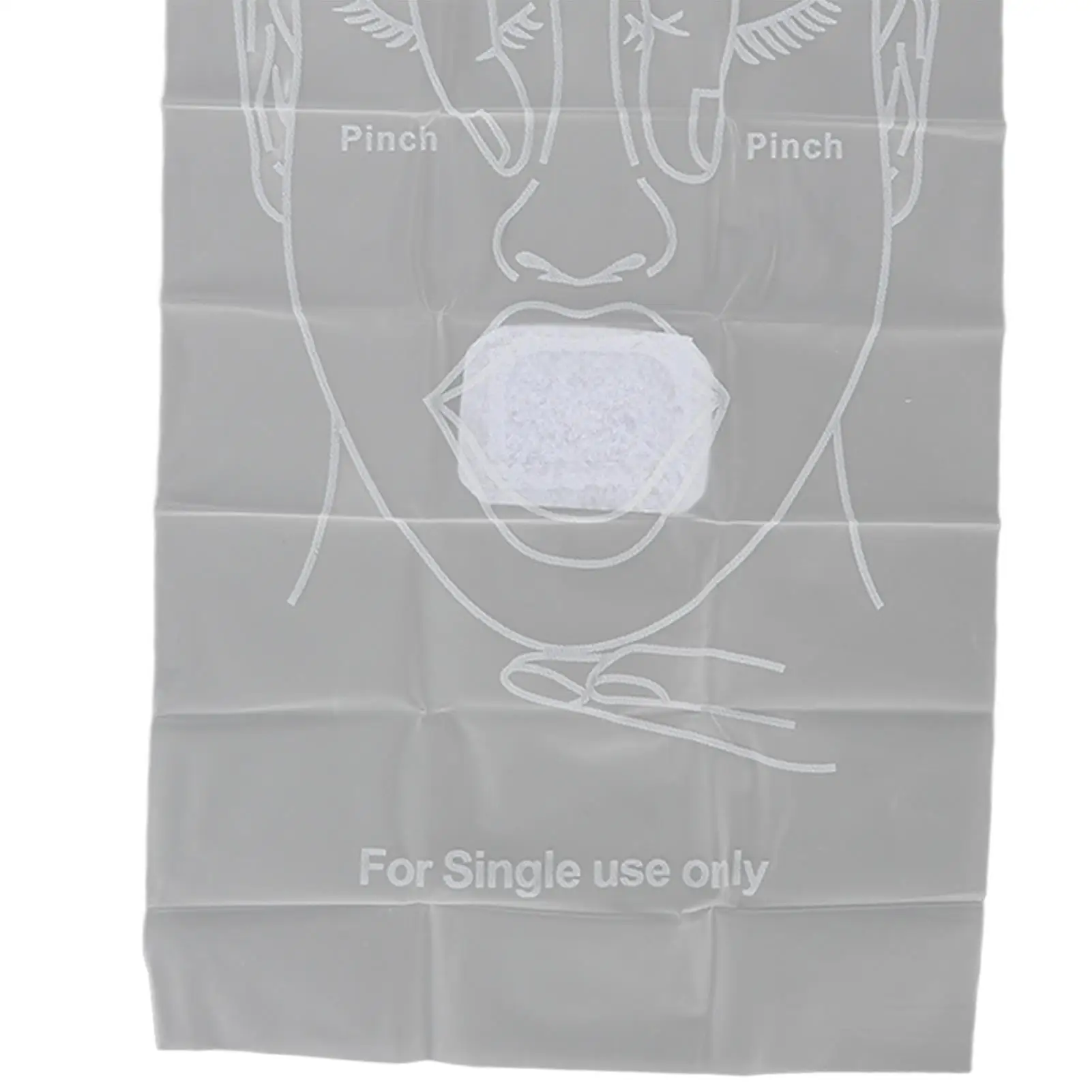 50개 일회용 단방향 심장 인공 호흡기 훈련 얼굴 CPR 연습 장벽