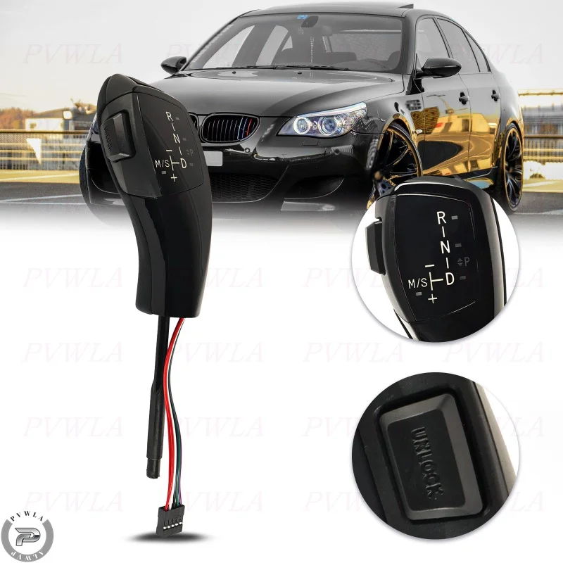 LED Automatic Gear Stick Shift Knob Handball For BMW 3Series E46 5Series E60/E61 Shifter Lever
